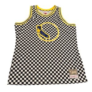 Mitchell & Ness Warriors Checkerboard Swingman Jersey XL NBA Hardwood Classics